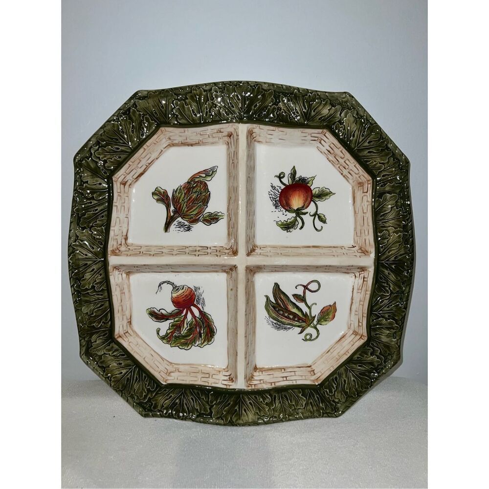 Fitz and Floyd 4 Section Serving Party Platter
